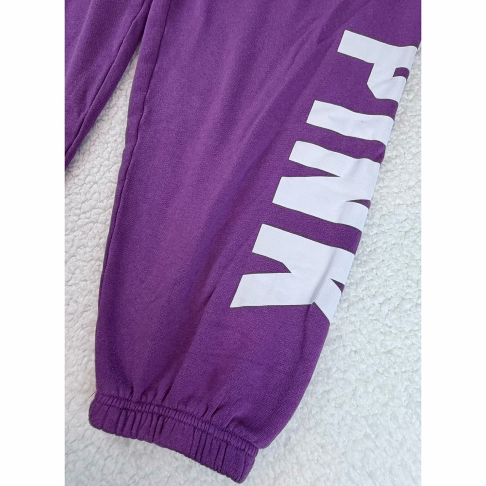 PINK • Victoria's Secret Purple Logo High-Waisted Sweatpants, M - Picture 8 of 11